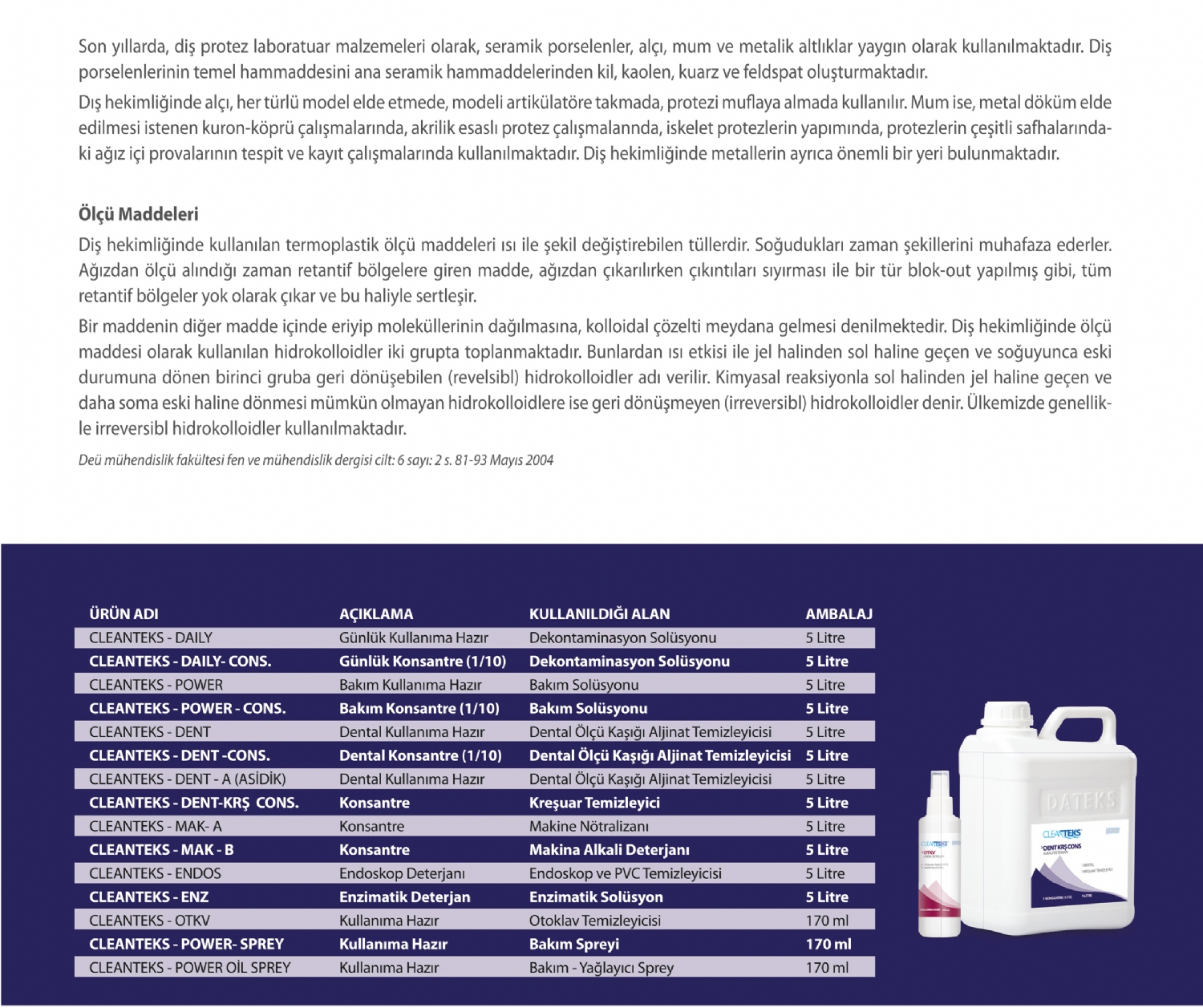 Günlük Alkali Deterjan